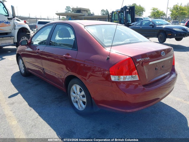 2007 Kia Spectra Lx/lx Convenience/lx Premium მანქანა იყიდება აუქციონზე, vin: KNAFE121075448076, აუქციონის ნომერი: 40078973