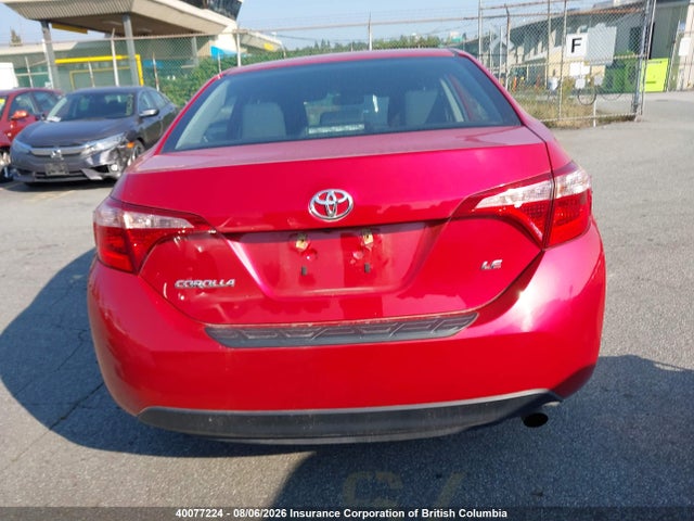 Aukcja sprzedaży 2018 Toyota Corolla L/le/xle/se/xse, vin: 2T1BURHE6JC109345, numer aukcji: 40077224