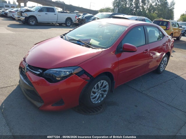 Aukcja sprzedaży 2018 Toyota Corolla L/le/xle/se/xse, vin: 2T1BURHE6JC109345, numer aukcji: 40077224