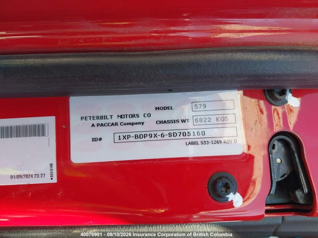 Peterbilt 579 2025 1XPBDP9X6SD705160 Image 9