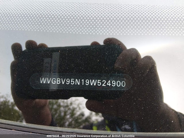2009 Volkswagen Tiguan Se/sel მანქანა იყიდება აუქციონზე, vin: WVGBV95N19W524900, აუქციონის ნომერი: 40075038