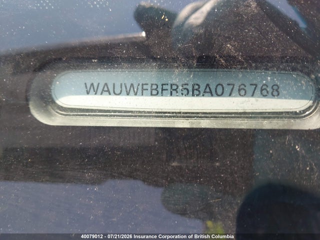 40079012 :رقم المزاد ، WAUWFBFR5BA076768 vin ، 2011 Audi A5 مزاد بيع