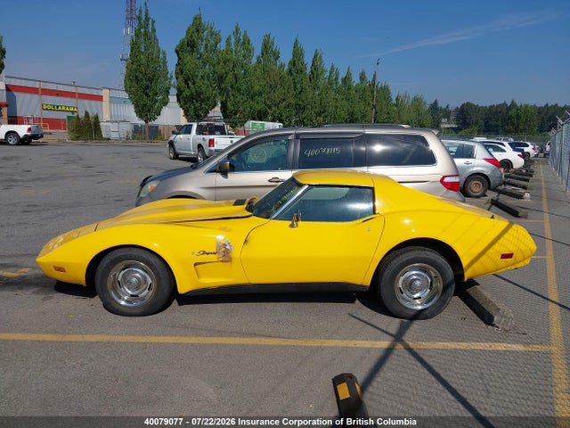 1974 Chevrolet Corvette მანქანა იყიდება აუქციონზე, vin: 1Z37J4S404241, აუქციონის ნომერი: 40079077