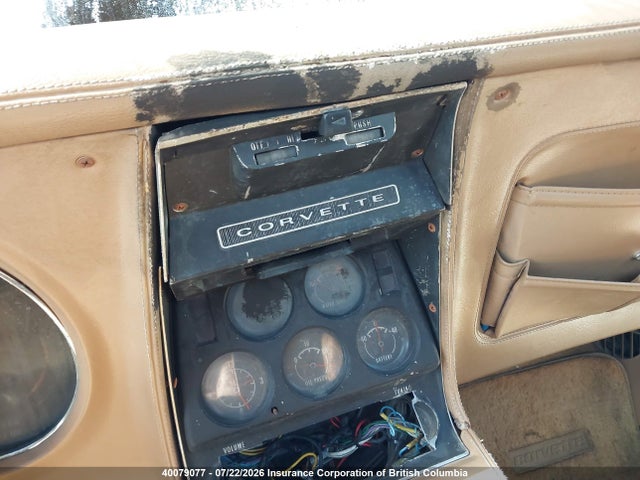 1974 Chevrolet Corvette მანქანა იყიდება აუქციონზე, vin: 1Z37J4S404241, აუქციონის ნომერი: 40079077