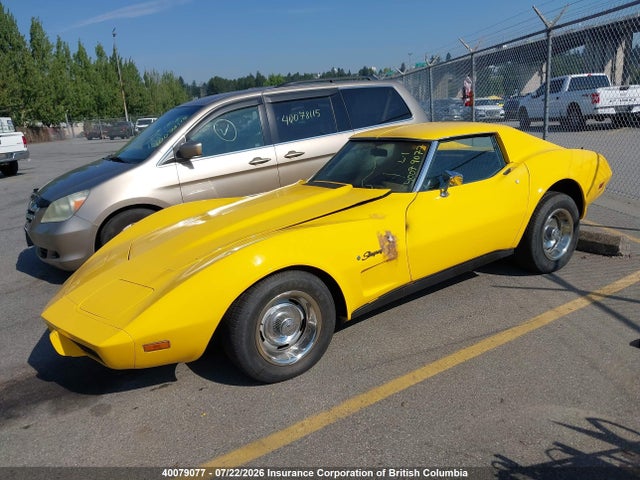 1974 Chevrolet Corvette მანქანა იყიდება აუქციონზე, vin: 1Z37J4S404241, აუქციონის ნომერი: 40079077