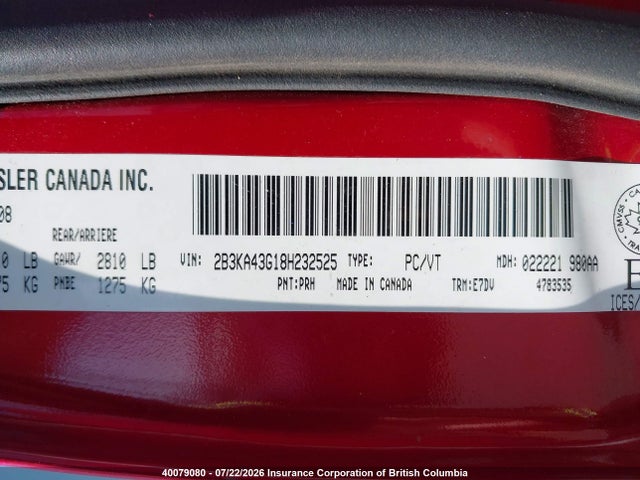 Aukcja sprzedaży 2008 Dodge Charger, vin: 2B3KA43G18H232525, numer aukcji: 40079080