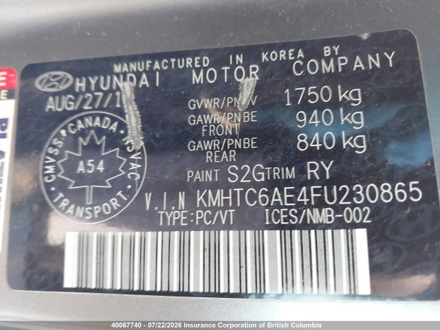 Hyundai Veloster Turbo 2015 KMHTC6AE4FU230865 Image 9
