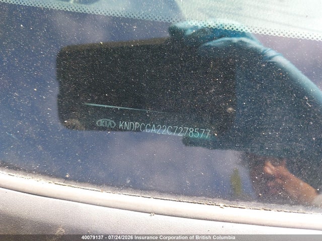 40079137 :رقم المزاد ، KNDPCCA22C7278577 vin ، 2012 Kia Sportage Ex مزاد بيع