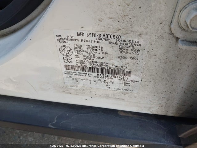 Ford Ecosport Ses 2022 MAJ6S3JL7NC470522 Image 9