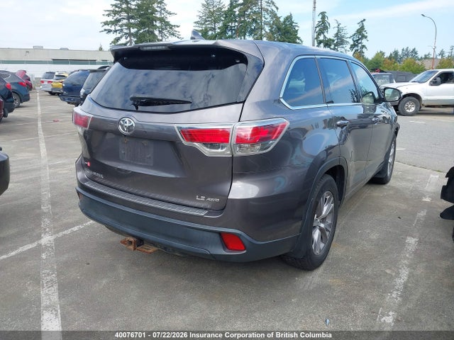 Toyota Highlander Le/le Plus 2014 5TDBKRFH2ES065649 Image 4