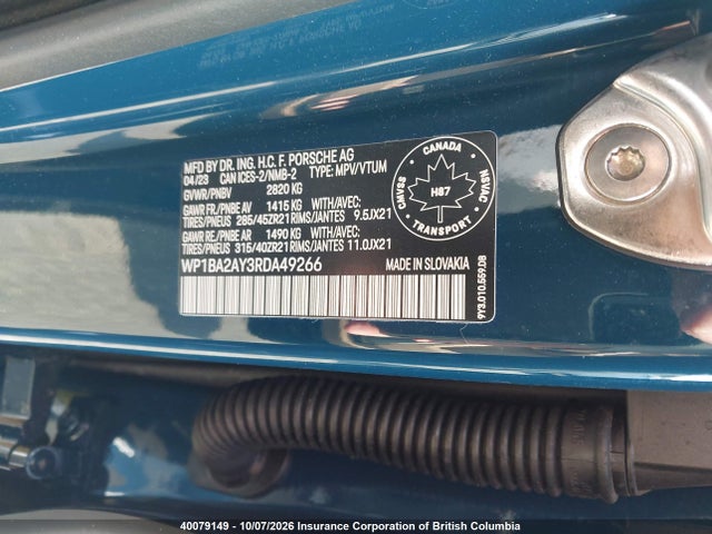 Porsche Cayenne Coupe 2024 WP1BA2AY3RDA49266 Image 9