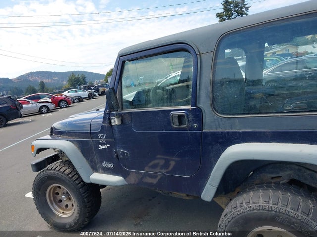 Aukcja sprzedaży 1997 Jeep Wrangler / Tj Sport, vin: 1J4FY19S4VP486379, numer aukcji: 40077524