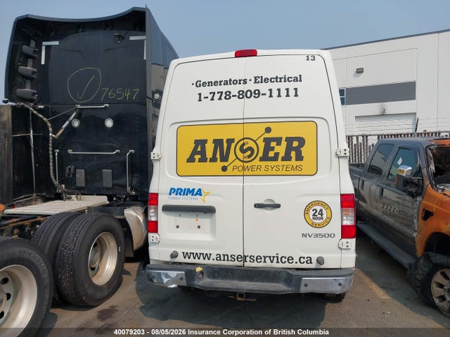40079203 :رقم المزاد ، 1N6AF0LY3JN808980 vin ، 2018 Nissan Nv Cargo Nv2500 Hd S V8/sv V8 مزاد بيع
