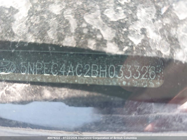 40079222 :رقم المزاد ، 5NPEC4AC2BH033326 vin ، 2011 Hyundai Sonata Se/limited مزاد بيع