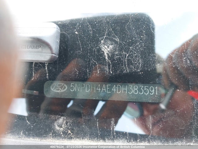 40079224 :رقم المزاد ، 5NPDH4AE4DH383591 vin ، 2013 Hyundai Elantra Gls/limited مزاد بيع