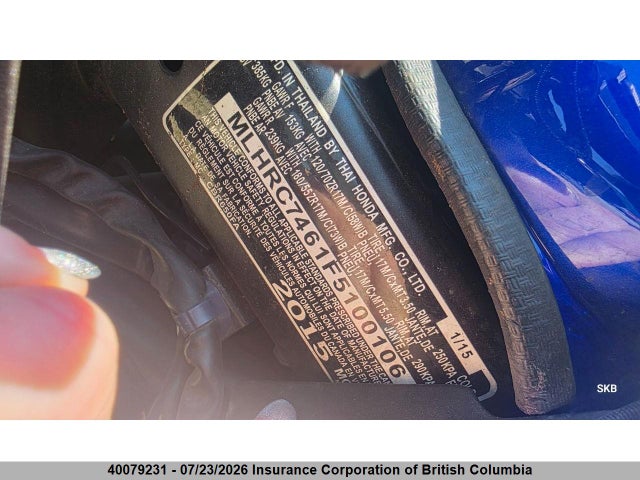 Honda Cbr650 F 2015 MLHRC7461F5100106 Image 7
