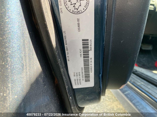 40079233 :رقم المزاد ، 4S3BL616967215415 vin ، 2006 Subaru Legacy 2.5i مزاد بيع