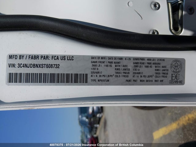 Jeep Compass Latitude 2025 3C4NJDBNXST608732 Image 9