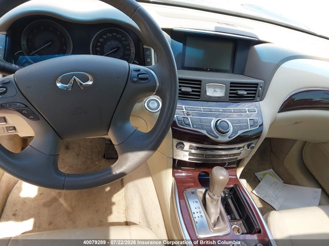2012 Infiniti M37x მანქანა იყიდება აუქციონზე, vin: JN1BY1AR6CM392373, აუქციონის ნომერი: 40079289