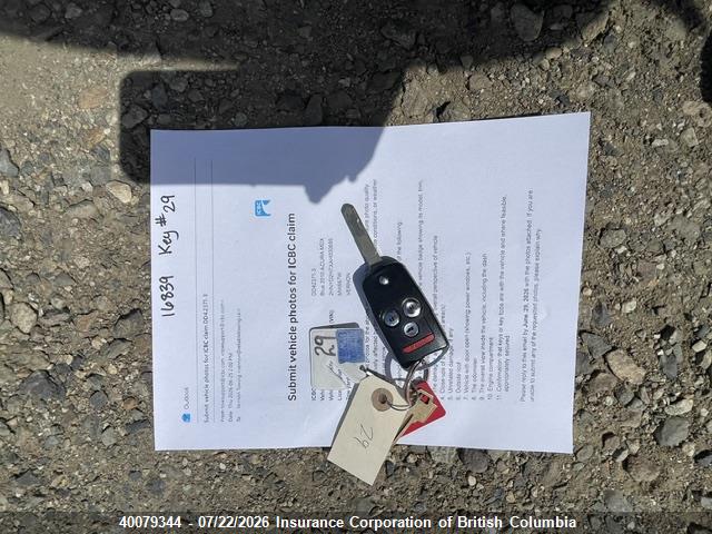 40079344 :رقم المزاد ، 2HNYD2H7XAH000695 vin ، 2010 Acura Mdx مزاد بيع