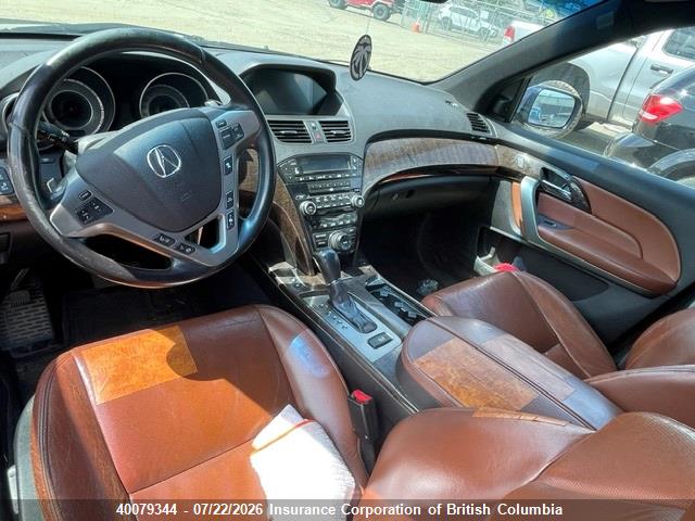 40079344 :رقم المزاد ، 2HNYD2H7XAH000695 vin ، 2010 Acura Mdx مزاد بيع