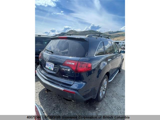 40079344 :رقم المزاد ، 2HNYD2H7XAH000695 vin ، 2010 Acura Mdx مزاد بيع