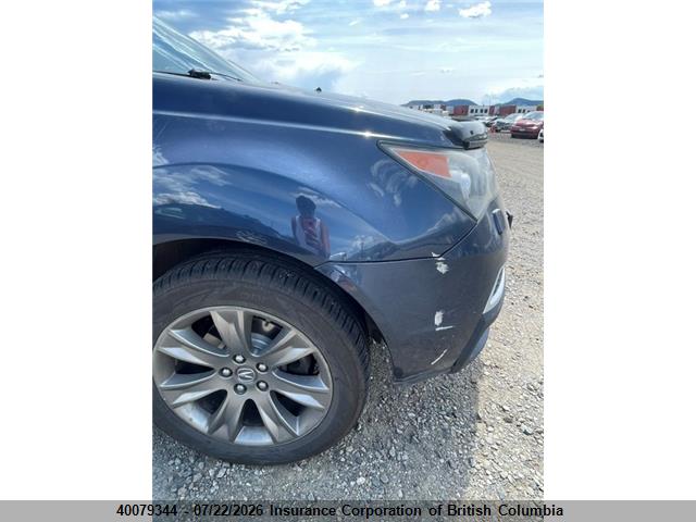 40079344 :رقم المزاد ، 2HNYD2H7XAH000695 vin ، 2010 Acura Mdx مزاد بيع