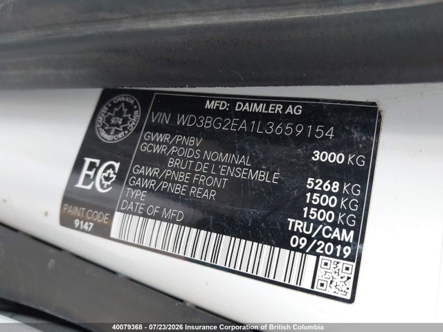 Mercedes-Benz Metris 2020 WD3BG2EA1L3659154 Image 9