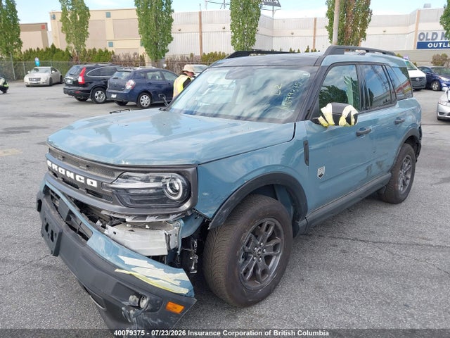 40079375 :رقم المزاد ، 3FMCR9B62MRA53552 vin ، 2021 Ford Bronco Sport Big Bend مزاد بيع