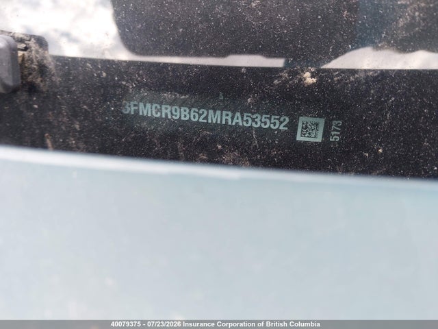 40079375 :رقم المزاد ، 3FMCR9B62MRA53552 vin ، 2021 Ford Bronco Sport Big Bend مزاد بيع