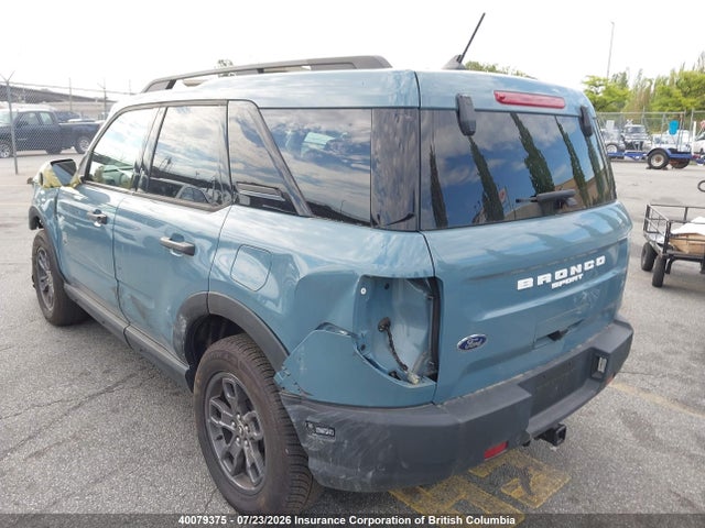 40079375 :رقم المزاد ، 3FMCR9B62MRA53552 vin ، 2021 Ford Bronco Sport Big Bend مزاد بيع