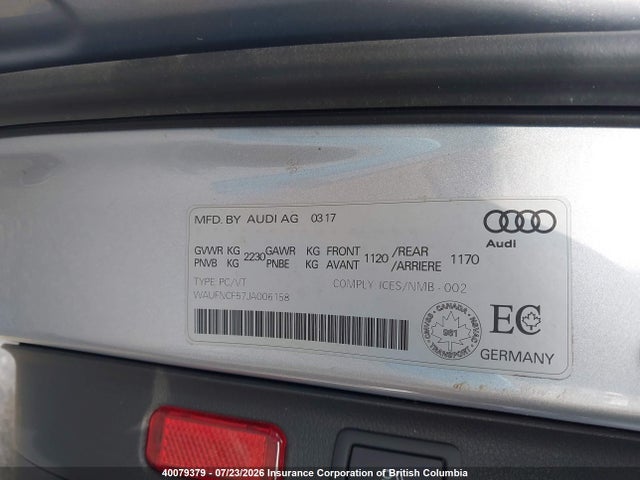 Audi A5 2018 WAUFNCF57JA006158 Image 9