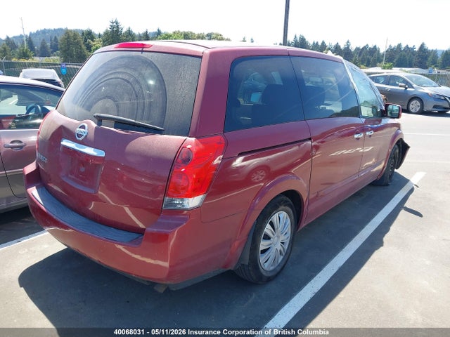 40068031 :رقم المزاد ، 5N1BV28U48N114820 vin ، 2008 Nissan Quest S/se/sl مزاد بيع