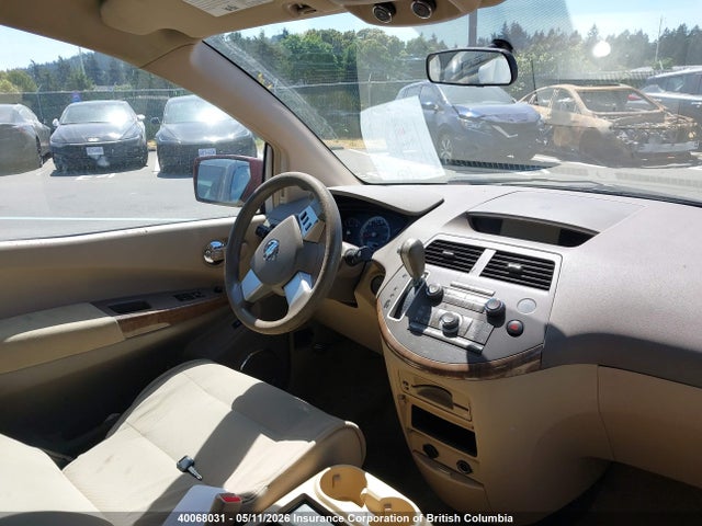 40068031 :رقم المزاد ، 5N1BV28U48N114820 vin ، 2008 Nissan Quest S/se/sl مزاد بيع