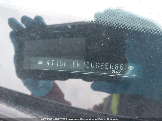 Продаж на аукціоні авто 2013 Toyota Camry, vin: 4T1BF1FK1DU655686, номер лоту: 40079387
