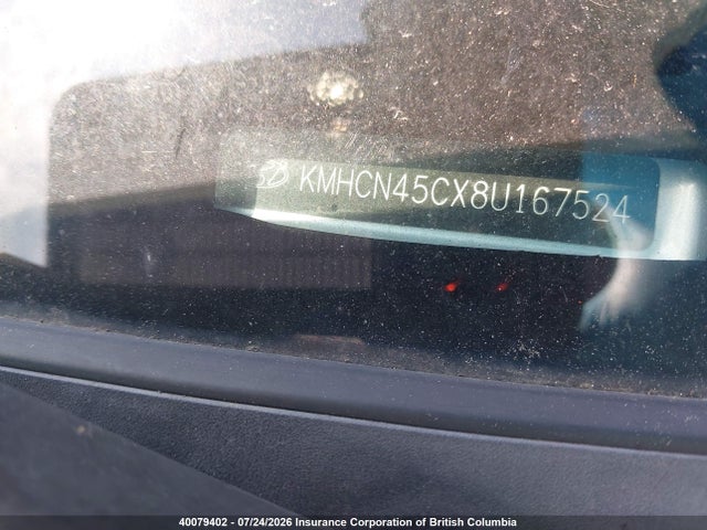 Aukcja sprzedaży 2008 Hyundai Accent Gl/gls/l, vin: KMHCN45CX8U167524, numer aukcji: 40079402