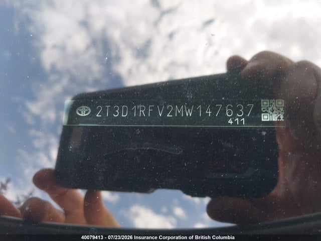 Продажа на аукционе авто 2021 Toyota Rav4, vin: 2T3D1RFV2MW147637, номер лота: 40079413