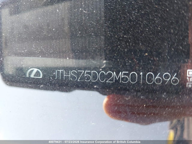 2021 Lexus Rc მანქანა იყიდება აუქციონზე, vin: JTHSZ5DC2M5010696, აუქციონის ნომერი: 40079431