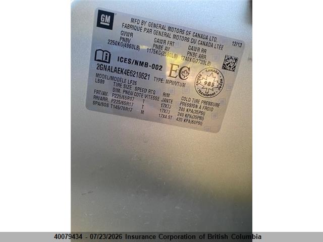 Chevrolet EQUINOX LS 2014 2GNALAEK4E6210621 Image 20