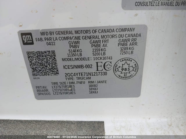 Chevrolet Silverado 3500hd Lt 2022 2GC4YTE71N1217330 Image 9