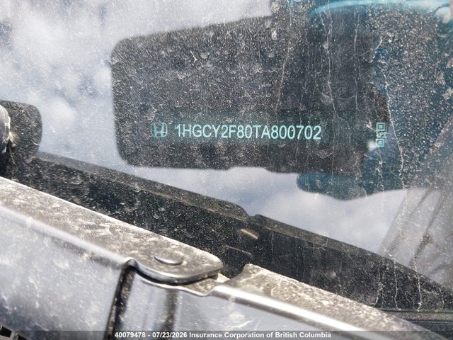 40079478 :رقم المزاد ، 1HGCY2F80TA800702 vin ، 2026 Honda Accord Touring Hybrid مزاد بيع