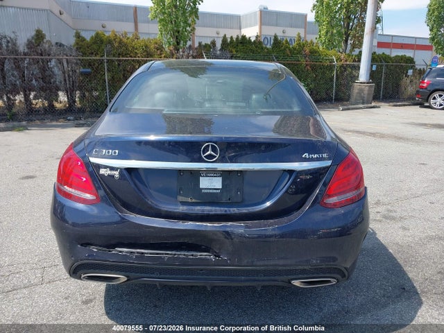 2016 Mercedes-benz C 300 4matic მანქანა იყიდება აუქციონზე, vin: 55SWF4KB3GU132520, აუქციონის ნომერი: 40079555