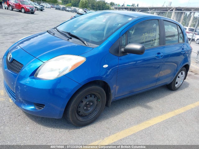 40079566 :رقم المزاد ، JTDKT923975059685 vin ، 2007 Toyota Yaris مزاد بيع