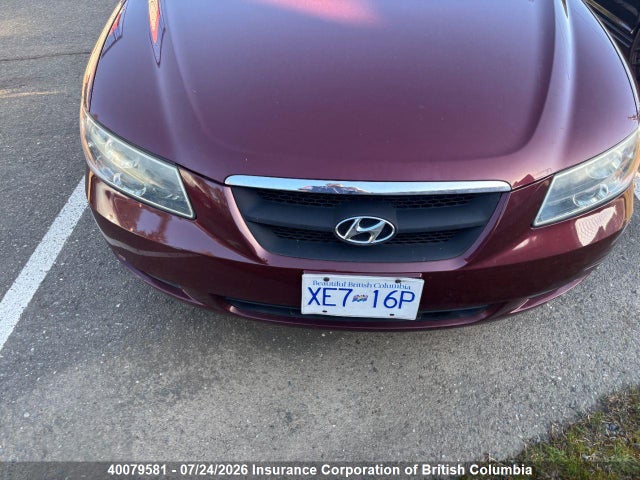 40079581 :رقم المزاد ، 5NPET46C87H195915 vin ، 2007 Hyundai Sonata Gl/gls مزاد بيع