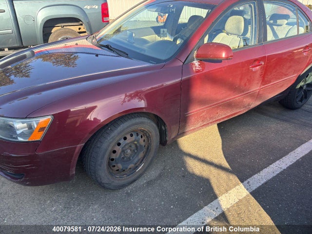 40079581 :رقم المزاد ، 5NPET46C87H195915 vin ، 2007 Hyundai Sonata Gl/gls مزاد بيع