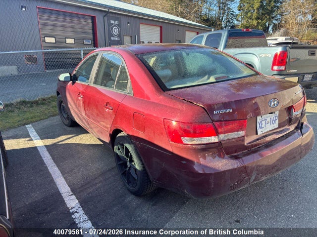 40079581 :رقم المزاد ، 5NPET46C87H195915 vin ، 2007 Hyundai Sonata Gl/gls مزاد بيع