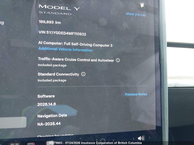 Aukcja sprzedaży 2021 Tesla Model Y, vin: 5YJYGDED4MF110932, numer aukcji: 40079603