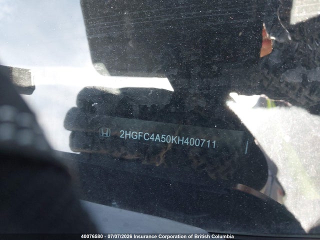 Honda Civic Lx 2019 2HGFC4A50KH400711 Image 20