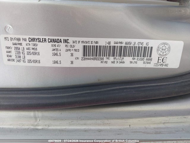 Продажа на аукционе авто 2008 Dodge Grand Caravan Se, vin: 2D8HN44H48R692908, номер лота: 40079609