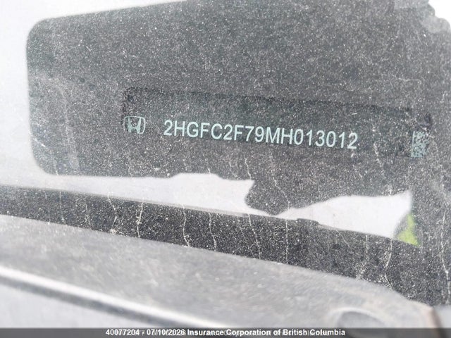 2021 Honda Civic Ex მანქანა იყიდება აუქციონზე, vin: 2HGFC2F79MH013012, აუქციონის ნომერი: 40077204